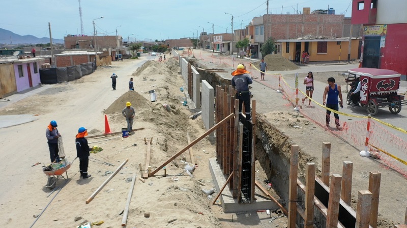 Chimbote: comuna provincial avanza ocho obras en diferentes pueblos