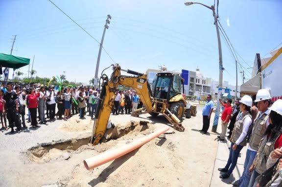 Anuncian ejecución de obras de agua y desagüe en casco urbano de Nuevo Chimbote