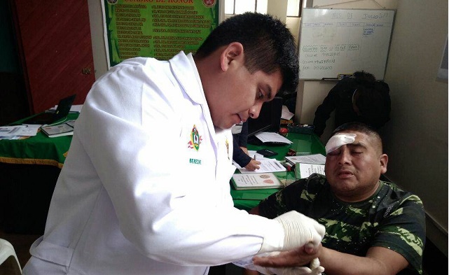 Obrero sacó una pistola y efectuó disparos porque lo atacaron a pedradas en una obra en Chimbote