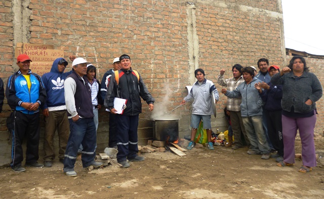   Obreros del Parque Industrial exigen pagos atrasados y hacen olla común