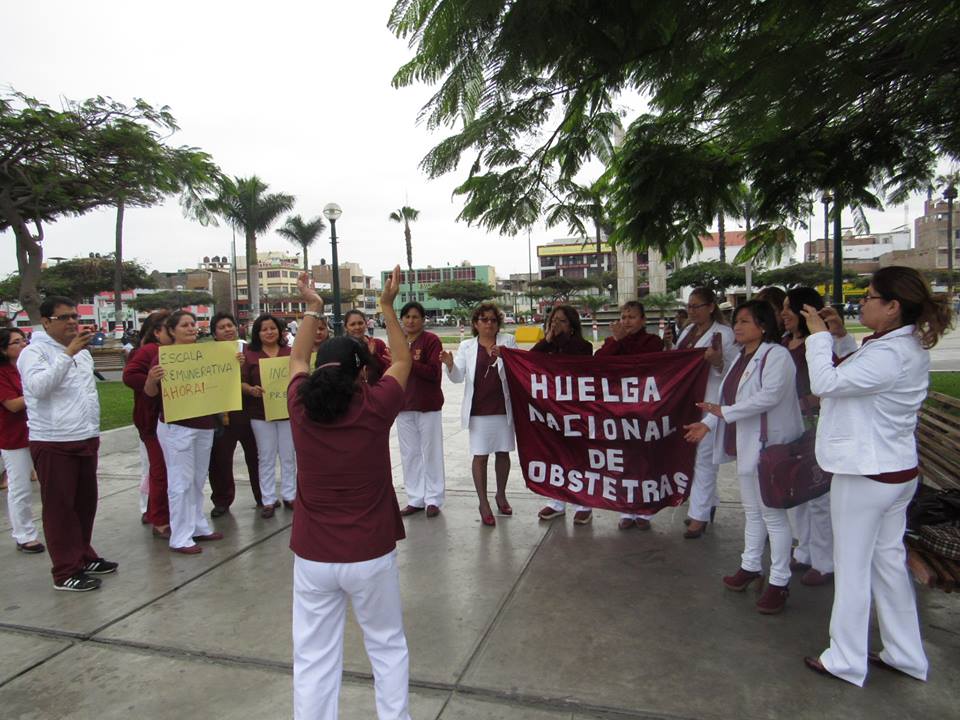 Obstetras de la zona costa de Áncash se suman a la huelga nacional indefinida por mayor presupuesto
