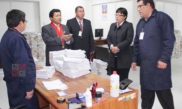 Odecma realiza visitas inopinadas de control en Corte de Justicia de Áncash