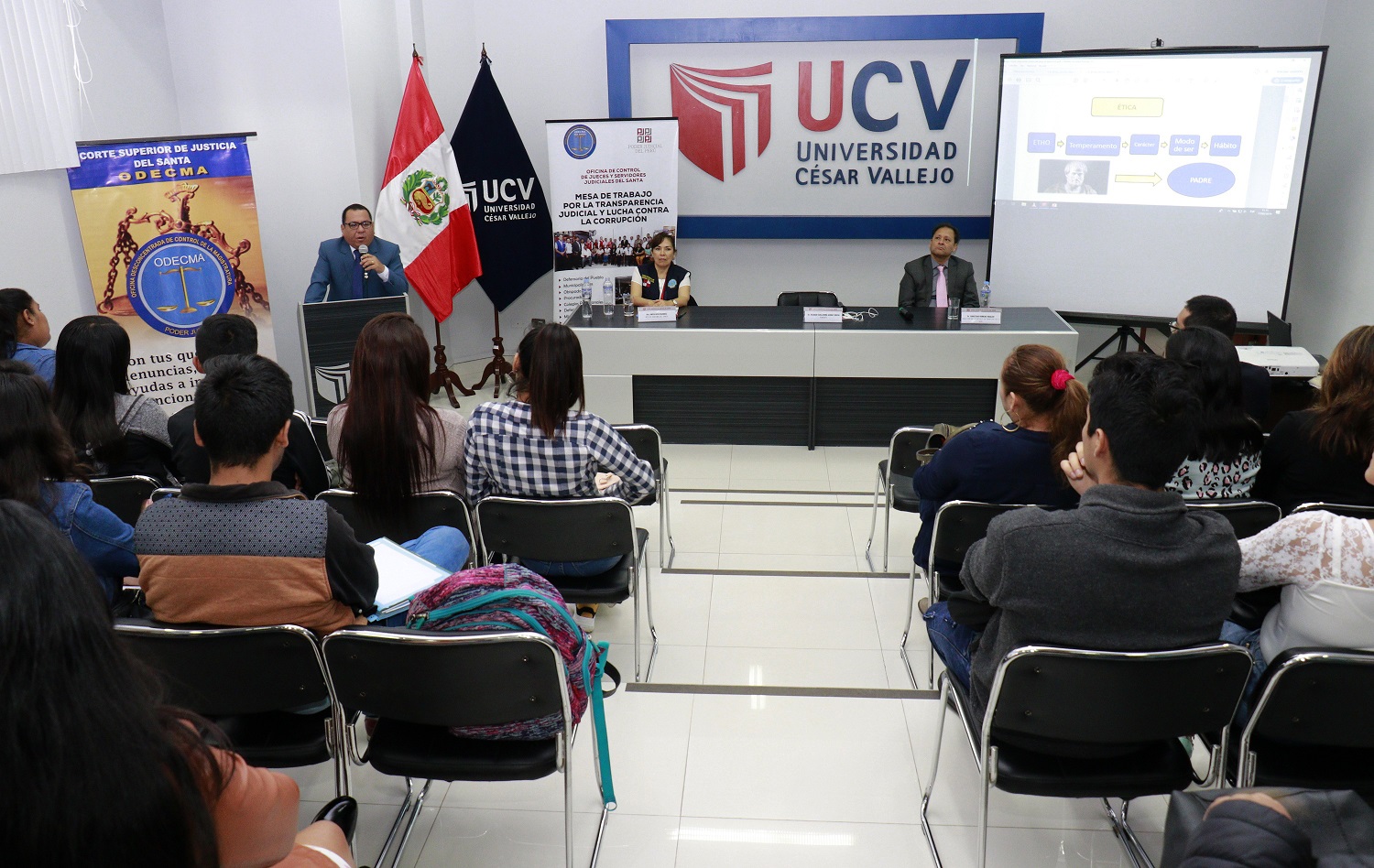 Odecma del Santa realizó taller de Ética dirigido a estudiantes de Derecho de la UCV