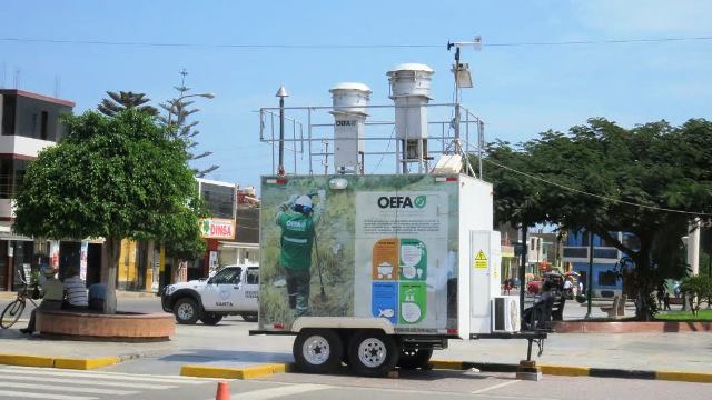 OEFA monitorea grado de contaminación del aire en distrito de Santa