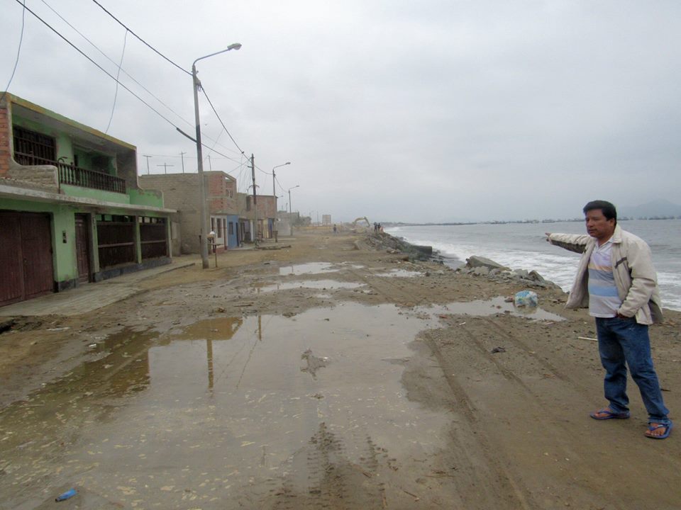 Chimbote: más de 300 familias se vieron afectadas por fuertes oleajes en “La Florida”