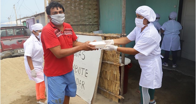 Instalan olla común municipal en Chimbote para atender a personas vulnerables durante la emergencia