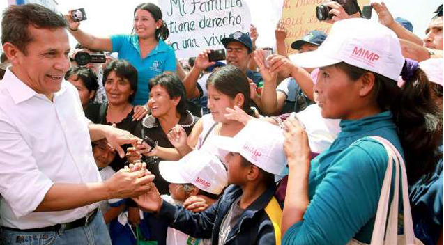Presidente Humala pide a medios revisar qué valores promueven en la niñez