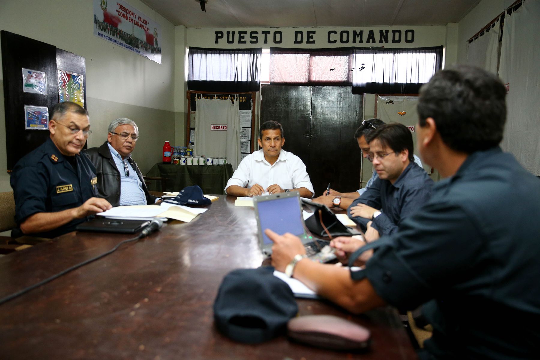 Presidente Ollanta Humala supervisó acciones policiales en Chimbote y Huaraz 