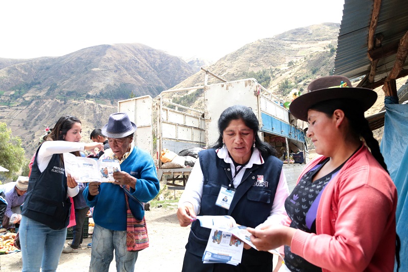 Onpe busca instalar mesas de sufragio en mil centros poblados para las elecciones generales