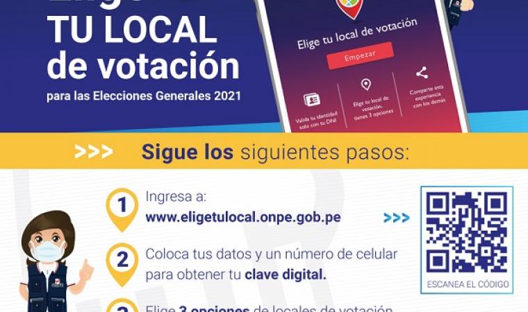 ONPE amplía hasta el 3 de enero plazo para elegir tu local de votación