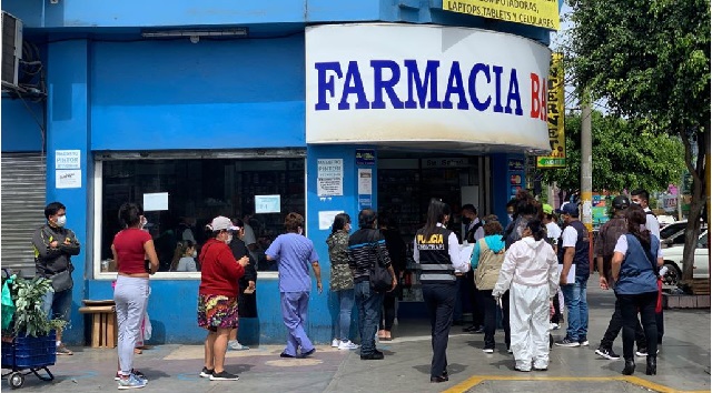 Continúan inspeccionando farmacias y boticas de Chimbote para evitar contagio del covid-19