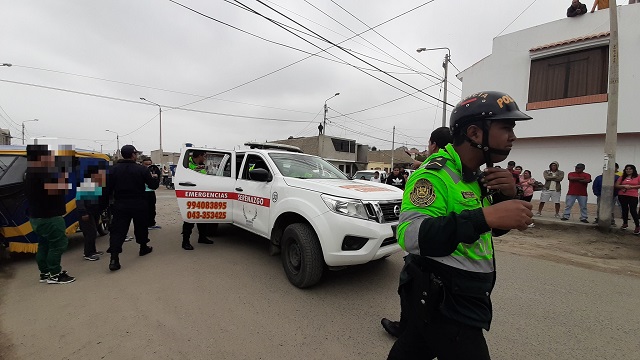 Adolescente ebrio amenazó con un cuchillo a su tío que le prohibió manejar una mototaxi