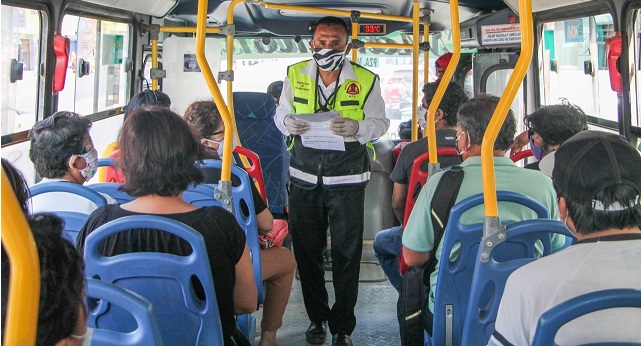 Municipio verificó protocolos sanitarios en transporte masivo frente al covid-19 en Chimbote