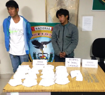 Caen vendedores de drogas en Nuevo Chimbote con 3,306 envoltorios de Pasta Básica de Cocaína