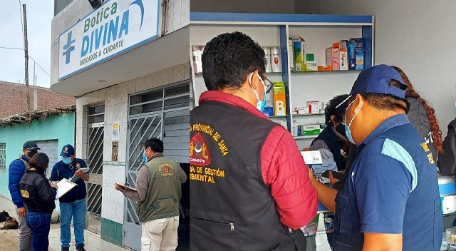 Autoridades intervienen boticas por vender medicamentos vencidos en Cambio Puente