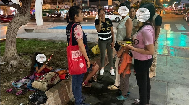 En operativo contra la explotación infantil hallan a cinco menores trabajando en el centro de Chimbote