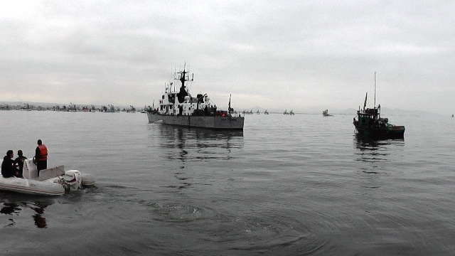 Intervienen 7 naves con motor fuera de borda en Chimbote utilizadas presuntamente por delincuentes