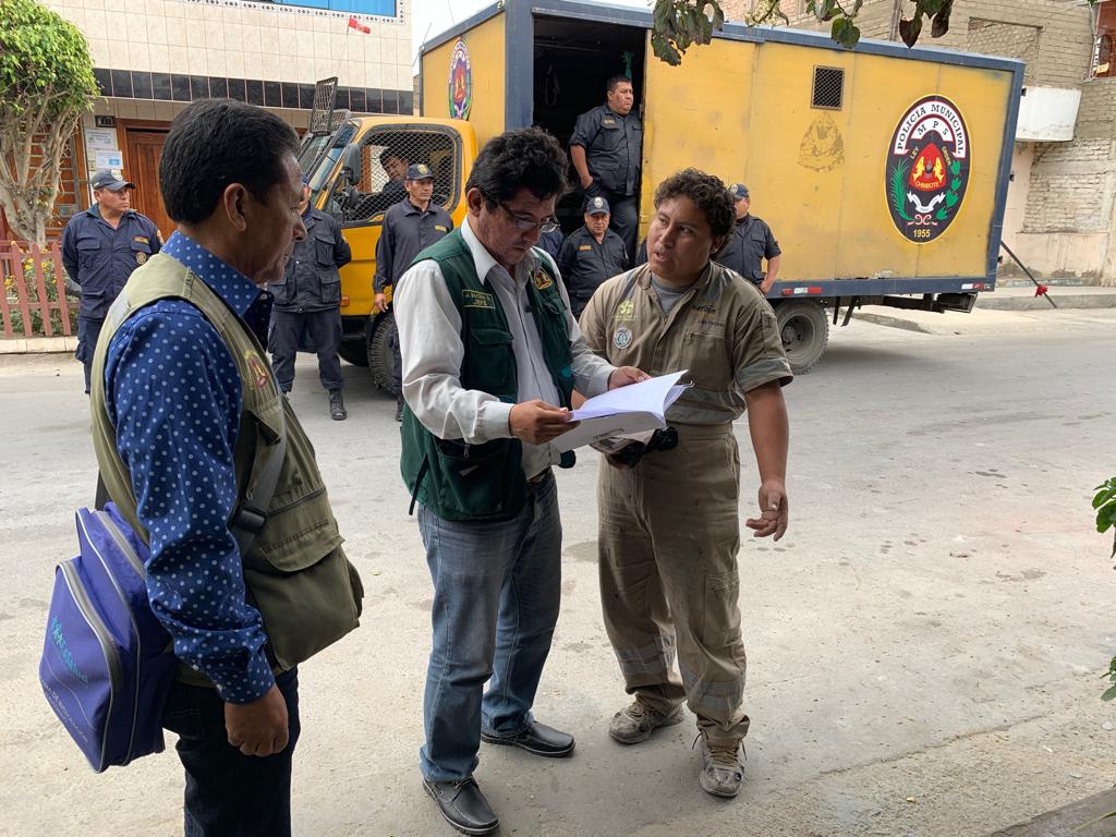 Comuna provincial del Santa realizó operativo para evitar que negocios ocupen la vía publica