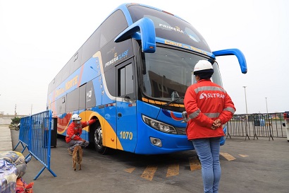 Realizan operativo para erradicar transporte informal que se dirige a Trujillo y Huaraz