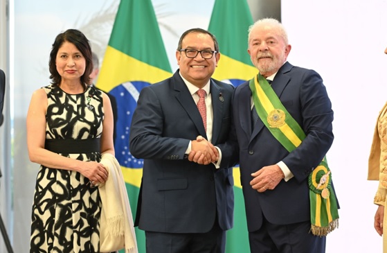 Premier Otárola participó en asunción de mando del electo presidente Lula da Silva     