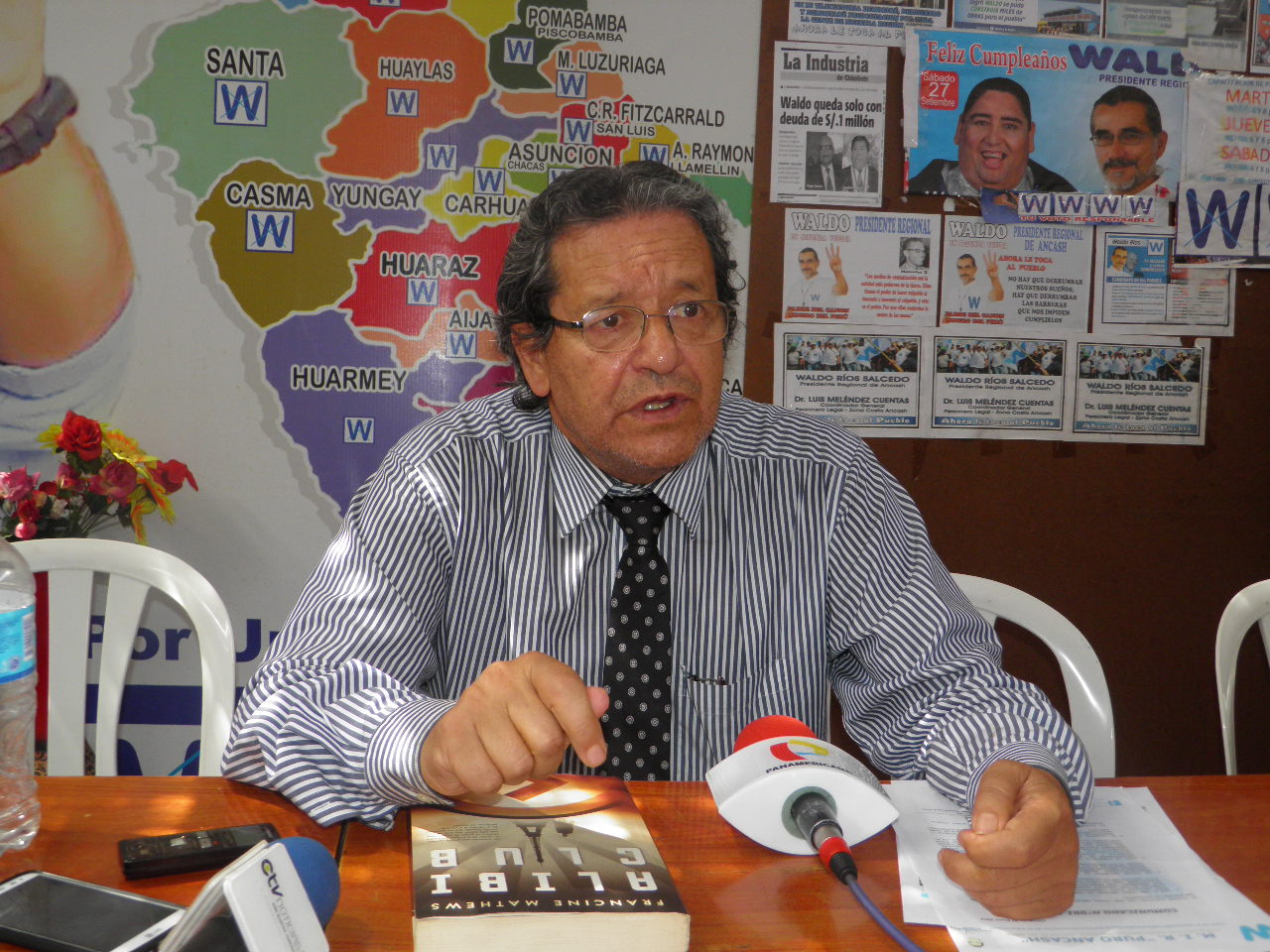 Asesor de Waldo Ríos califica de desleal a presidente regional encargado de Áncash 