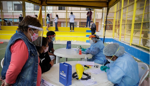 Detectan 45 casos covid-19 en “Antúnez de Mayolo” y 37 en “Florida Alta”