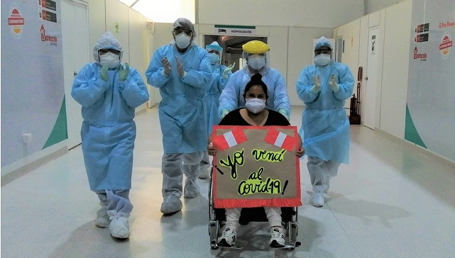 Más de 130 pacientes vencieron el covid-19 en hospital temporal Rosas Pampa de Huaraz