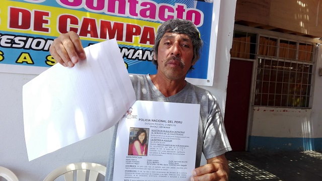 Padre chimbotano vive terrible drama, en febrero asesinaron a una de sus hijas y ahora desparece otra