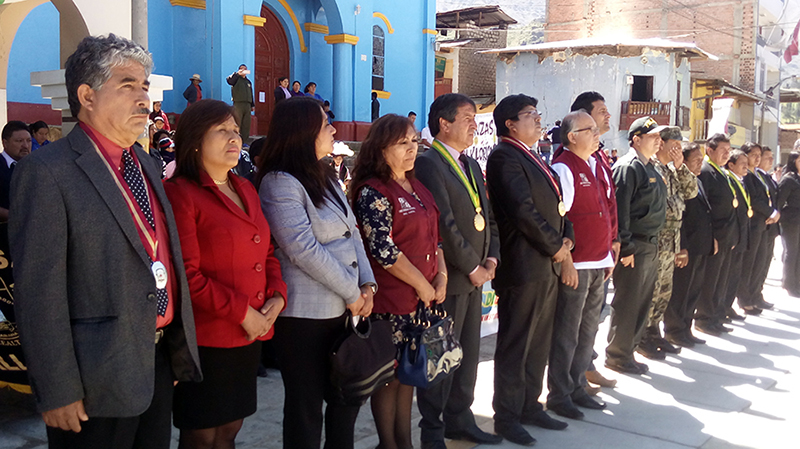 Autoridades participaron en ceremonia del 157° Aniversario de Fundación de Pallasca 