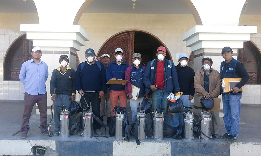 Pallasca: inician labores de fumigación contra la Uta en caseríos de Cabana