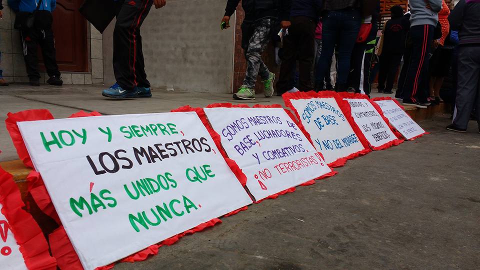 Chimbote: docentes en huelga saldrán a las calles con padres de familia y realizarán “Pancartazo”