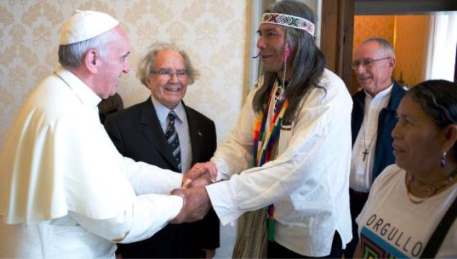 Líderes de comunidades indígenas hablan con el Papa sobre derechos humanos(Video)