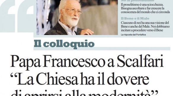 Borran del sitio vaticano la entrevista entre el Papa y Scalfari