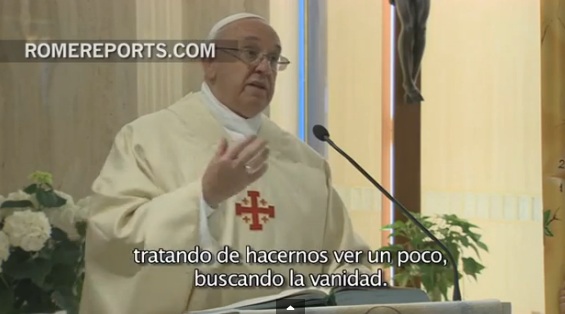“La vanidad es peligrosa, nos hace caer en el orgullo y la soberbia” (Video)