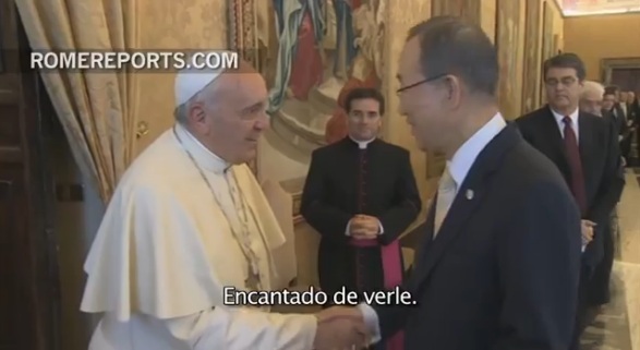   Francisco propone a secretario de la ONU una movilización ética mundial (Video)