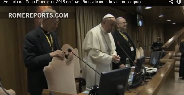  El Papa anunció que dedicará el año 2015 a la vida consagrada
