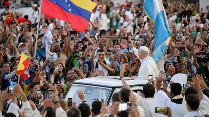 El grito del Papa y los jóvenes: ¡Queremos la paz en el mundo!