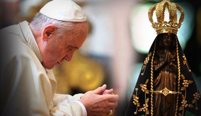  Francisco llega al Santuario de Aparecida en Brasil (video)