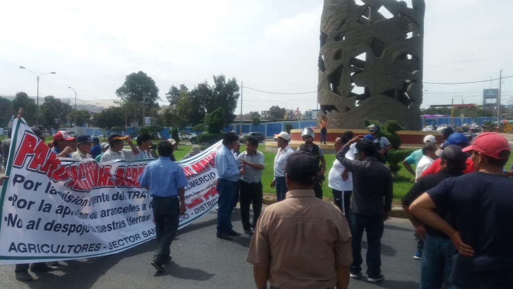 Chimbote: agricultores de la provincia del Santa acataron el Paro Nacional Agrario