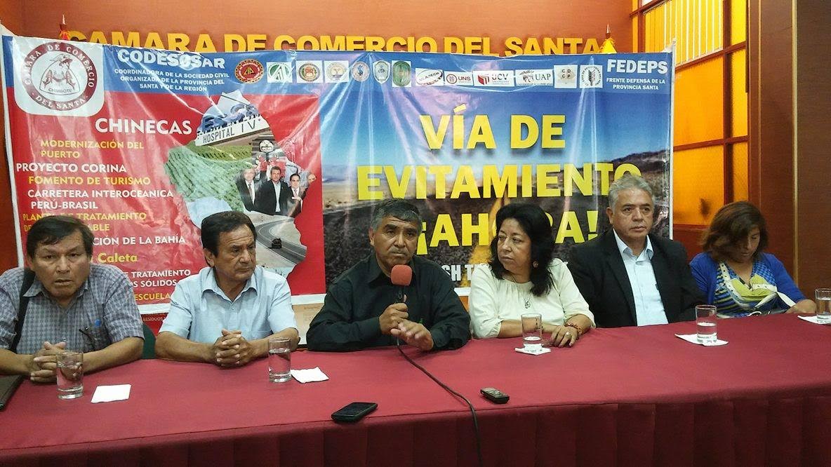  Anuncian paro de 24 horas para exigir la construcción de la Vía de Evitamiento de Chimbote