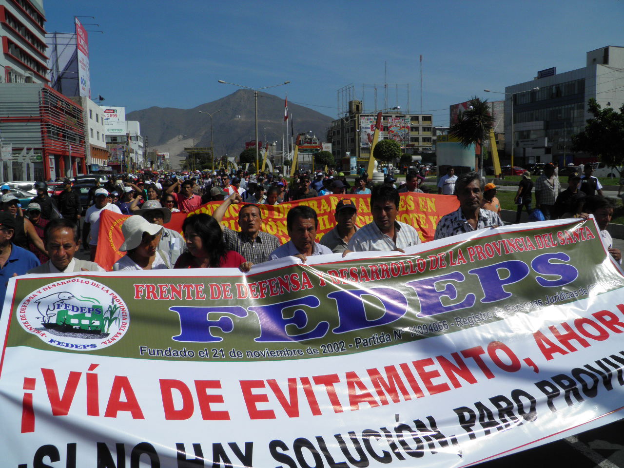 Chimbote: paro provincial por Vía de Evitamiento se inicia desde las cero horas 