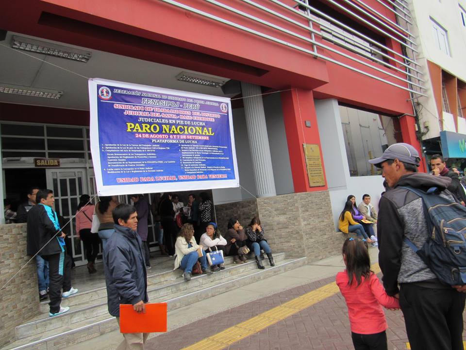 Mañana se restringe atención en la Corte Superior del Santa por paro de 48 horas de los trabajadores 