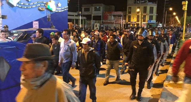 Áncash: Seis detenidos y siete heridos durante paro en la provincia de Huarmey, dos fueron policías