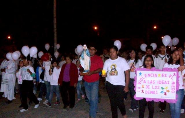 Parroquia de Casma hizo marcha contra la violencia