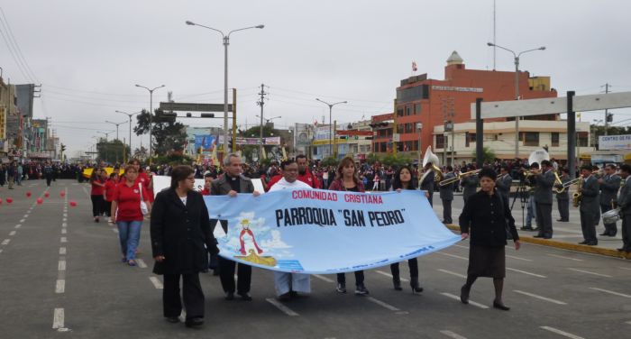 Parroquia San Pedro presente en desfile por San Pedrito