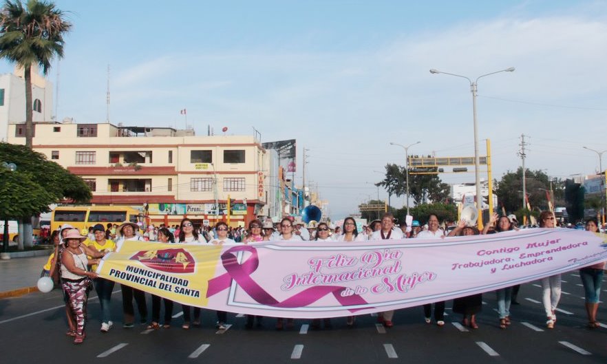 Diversas actividades en Chimbote por Día Internacional de la Mujer 
