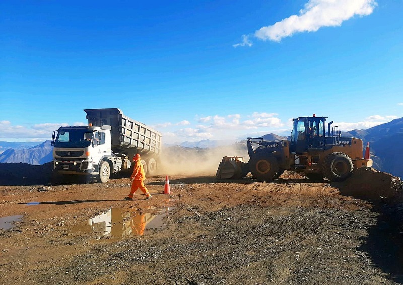 Áncash: reinician pavimentación de la vía Tauca-Pallasca en beneficio de 12 mil peruanos