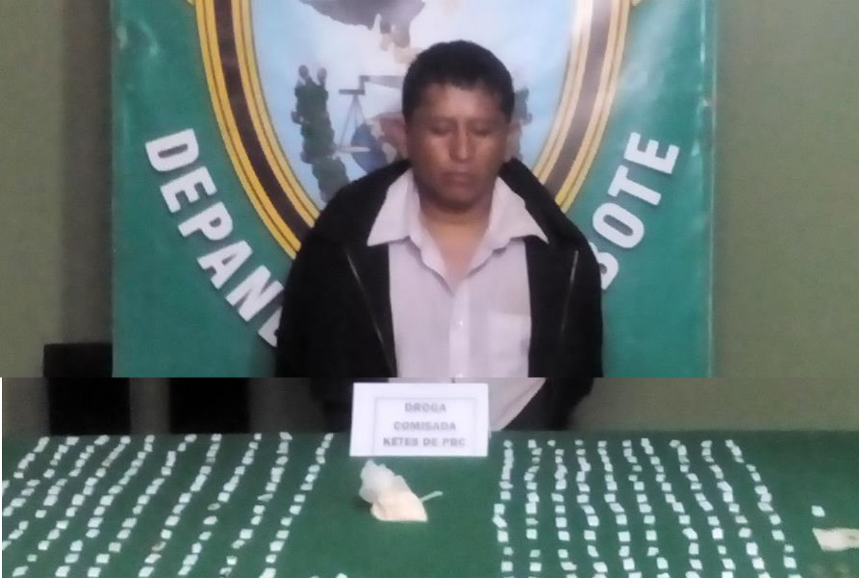 Chimbote: intervienen a sujeto con más de 300 “ketes" de PBC