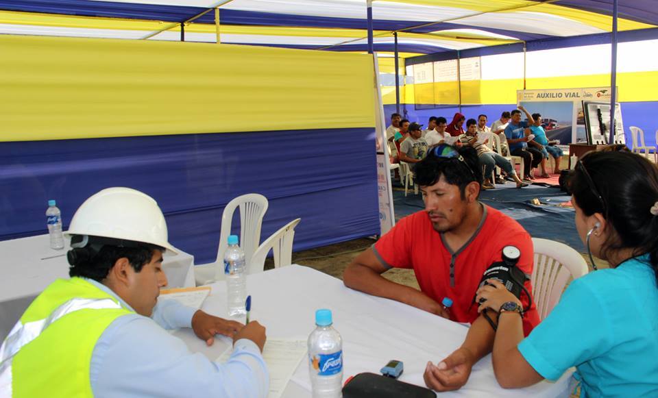 Chimbote: Unos mil 20 transportistas beneficiados con campaña médica en el peaje de Vesique