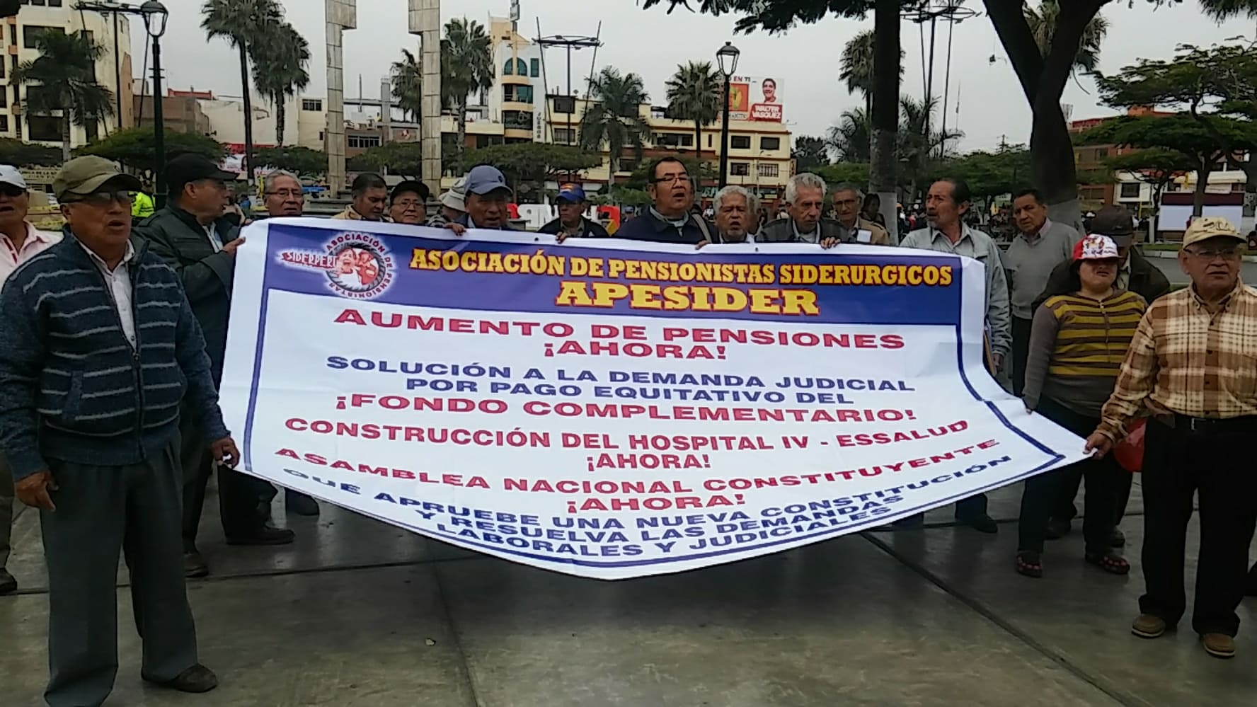 Chimbote: jubilados vuelven a exigir aumento de sus irrisorias pensiones 